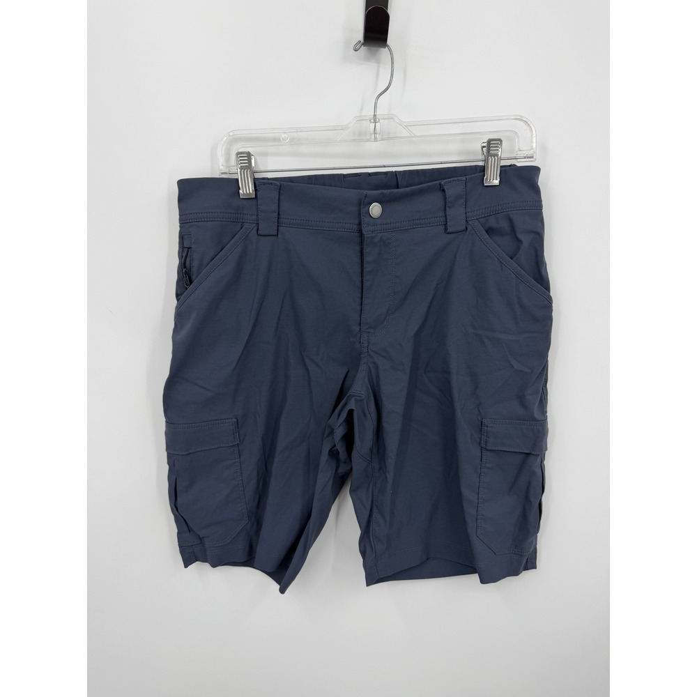 Duluth Trading Co Dry on the Fly Cargo Shorts Women 10 Blue Hiking